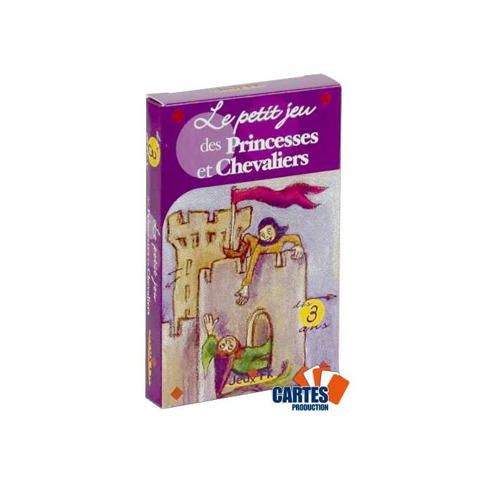 Le petit jeu des Princesses et Chevaliers - jeu de 32 cartes cartonnées plastifiées -100 x 65 mm