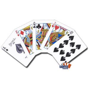 Duo pack Bicycle "RIDER BACK" Standard - 2 sets of 56 plastic-coated linen finish cards - poker size - 2 standard indexes
