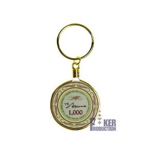 Keychain poker chip holder for 40mm poker chip.