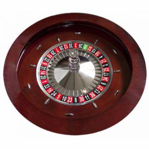 Roulette française GÉANTE en acajou - Simple 0 – 80cm - en précommande