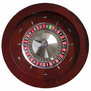 Roulette française GÉANTE en acajou - Simple 0 – 80cm - en précommande