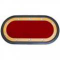 "NÉVADA GREEN" poker table - folding legs - race track - 10 players - microfiber fabric playing surface - faux leather edges