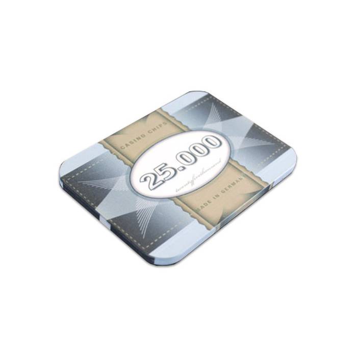 Plaque de poker JUMBO personnalisée en céramique - 70mm x 100mm - recto verso