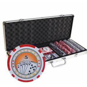 Mallette de 500 jetons de poker ROYAL FLUSH – en plastique ABS avec 11