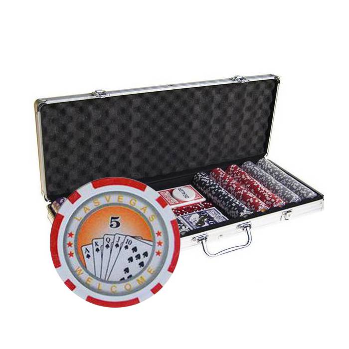 Mallette de 500 jetons de poker ROYAL FLUSH – en plastique ABS avec 11