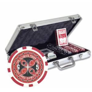 Mallette de 300 jetons de poker ULTIMATE POKER CHIPS – en ABS