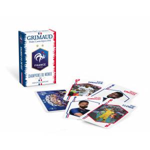 FFF - World Champions - the French Football Team Cards - Grimaud - set of 54 laminated cardboard cards.