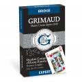 Grimaud Expert Bridge - jeu de 54 cartes cartonnées plastifiées – 4 index standards