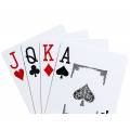 Bullets "BLUE" - Jeu de 54 cartes 100% plastique - 2 index jumbo - format poker