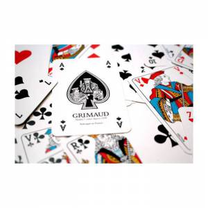 On se fait un Poker ? - coffret Grimaud Origine - 1 jeux de 54 cartes cartonnées plastifiées - mini jetons
