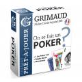 ¿Jugamos al póker? - cofre Grimaud Origine - 1 juego de 54 cartas de cartón plastificado - fichas pequeñas