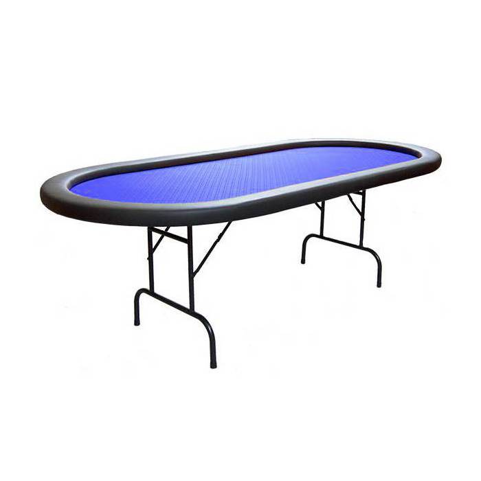 Table de poker pliante "BELLINI" – ovale - tapis Speed Cloth Suited - dix joueurs