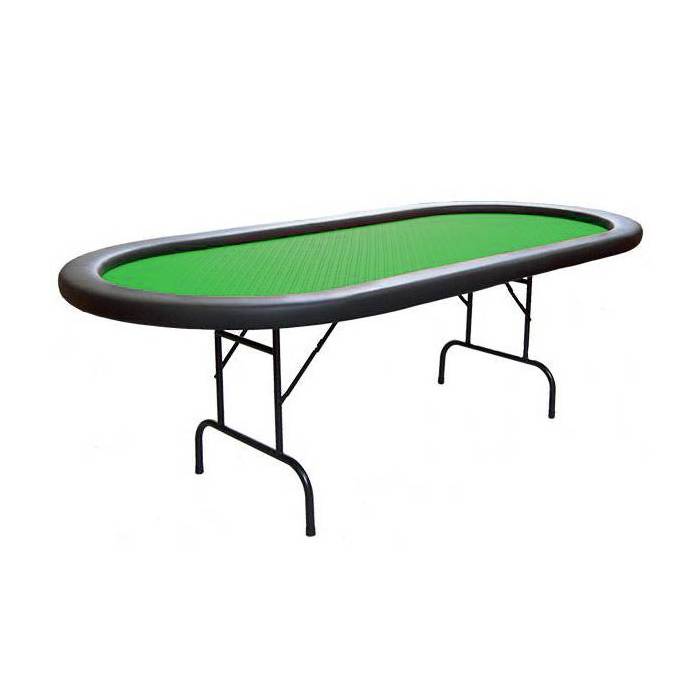 Table de poker ovale pliante BELLINI – tapis Suited Speed Cloth - dix joueurs