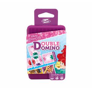 "SHUFFLE DISNEY PRINCESS - DOUBLE DOMINO" - 55-korts spel"SHUFFLE DISNEY PRINCESS - DOUBLE DOMINO" - Dubbelsidigt dominospel m