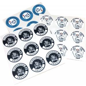 Stickers personalizados para fichas de póker ABS