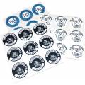 Kundenspezifische Aufkleber für ABS-Pokerchips.