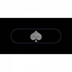 Tapis de Poker rectangulaire "Typo Spade"