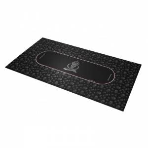 Tapis de Poker "AGRESSIVE POKER" - rectangulaire - 3 tailles - 0/8/10 places - jersey néoprène
