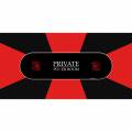 "Poker Mat "PRIVATE POKER" - rectangular - 8/10 seats - 3 sizes - neoprene jersey"