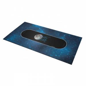 "POKER ON THE MOON" Poker Mat - rectangular - 3 sizes - 0/8/10 seats - neoprene jersey.