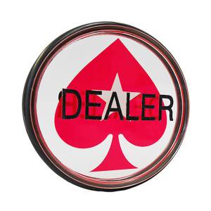 Dealer Button "PS" - made of plexiglass - 70 x 20 mm