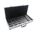Mallette de rangement "ALU 600" pour 600 jetons de poker - en aluminium- 6 racks amovibles de 100 jetons