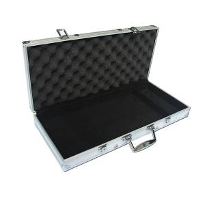 Mallette de rangement "ALU 600" pour 600 jetons de poker - en aluminium- 6 racks amovibles de 100 jetons