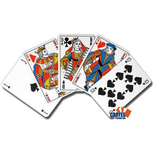 "GAULOISE" - Set of 54 laminated cardboard plastic-coated playing cards.