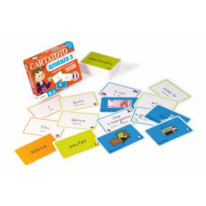 "CARTATOTO ENGLISH N3" Common Verbs - Game of 110 laminated cardboard cards