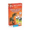 "ACCIÓN RECREATIVA CARTATOTO! DINOSAURIOS" - juego de 44 cartas de cartón plastificado.