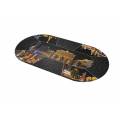 Poker-Tischdecke "VEGAS BY NIGHT" - oval - 3 Größen - 8/10 Spieler - Neopren-Jersey
