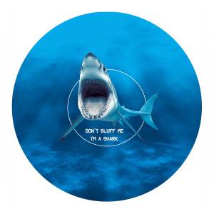 Tapis de Poker "Shark Evolution" - rond - 130 cm - 0/8/10 joueurs - jersey néoprène