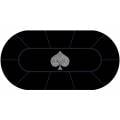 Oval Poker Mat "TYPO SPADE" - 3 sizes - 0/8/10 seats - neoprene jersey.