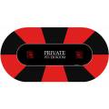 PRIVATE POKER Poker Mat - oval - 8/10 seats - 3 sizes - neoprene jersey