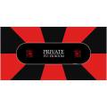 "Poker Mat "PRIVATE POKER" - rectangular - 8/10 seats - 3 sizes - neoprene jersey"