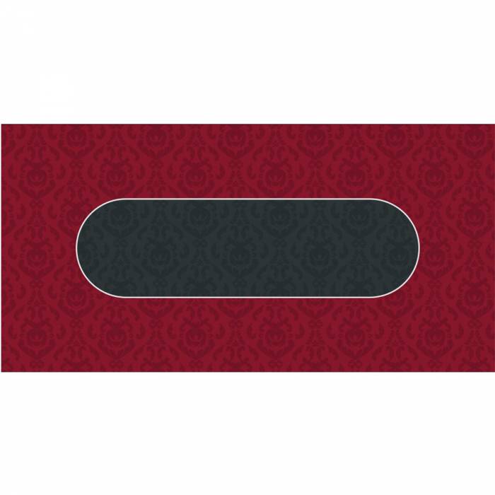 Poker Teppich "VICTORIAN" - rechteckig - 3 Größen - 0/8/10 Spieler - Neopren-Jersey