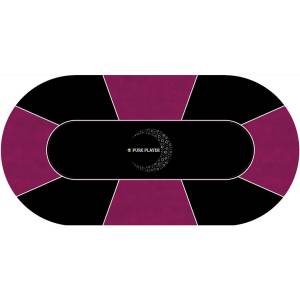 Tapete de Poker "LUNA PURE PLAYER" - oval - 3 tamanhos - 0/8/10 lugares - oval - jersey de neoprene