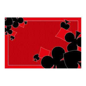 Tapis de belote "ORNAMENT CARD" - jersey néoprène - 60 x 40 cm - rectangulaire