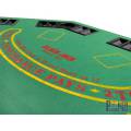 Mesa de póquer "OCTÓGONO" - de madera - 8 jugadores - tapete de fieltro con línea de apuestas