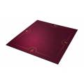 "BORDEAUX & GOLD" Bridge Mat - neoprene jersey - 78 x 78 cm - square.