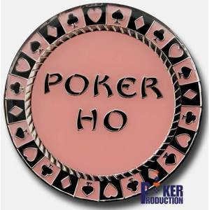 Card-Guard POKER HO - en laiton – 2 faces différentes – 50mm de diamètre