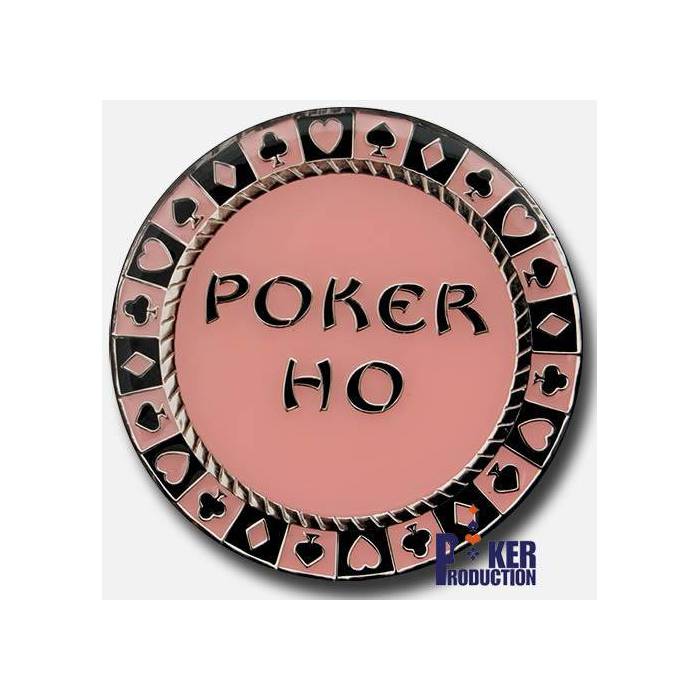 Card-Guard POKER HO - en laiton – 2 faces différentes – 50mm de diamètre