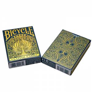 Bicycle "AUREO" - Set of 56 plastic-coated linen finish playing cards - poker size - 2 standard indexes