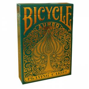 Bicycle "AUREO" - Jeu de 56 cartes toilées plastifiées – format poker – 2 index standard