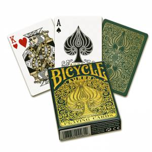 Bicycle "AUREO" - Set of 56 plastic-coated linen finish playing cards - poker size - 2 standard indexes