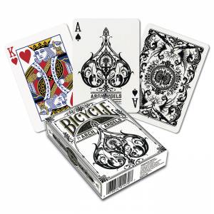 Bicycle "ARCHANGELS" – jeu de 54 cartes toilées plastifiées – format poker – 2 index standards