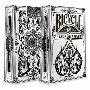 Bicycle "ARCHANGELS" - mazzo da 54 carte in plastica liscia - formato poker - 2 indici standard