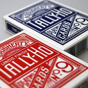 TALLY HO "N°9" - Deck of 56 plastic-coated linen finish playing cards – poker size – 2 standard indexes.