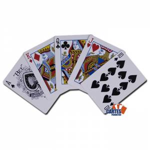 Bee "N°92" ROUGE - Deck of 54 laminated canvas-plastic cards - poker size - 2 standard indices - USPC