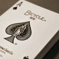 Duo Pack "RIDER BACK" Jumbo – Bicycle – 2 jeux de 56 cartes toilées plastifiées – format poker – 2 index jumbo